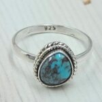 Egyptian Turquoise Size US 7 925 Sterling Silver Ring (RS25-167)
