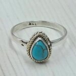 Egyptian Turquoise Size US 6 925 Sterling Silver Ring (RS25-163)