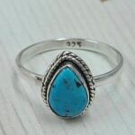 Egyptian Turquoise Size US 7 925 Sterling Silver Ring (RS25-165)