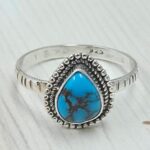 Egyptian Turquoise Size US 10 925 Sterling Silver Ring (RS25-137)