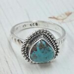 Egyptian Turquoise Size US 6 925 Sterling Silver Ring (RS25-160)