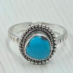 Egyptian Turquoise Size US 6 925 Sterling Silver Ring (RS25-161)
