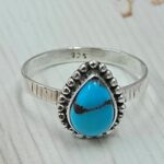 Egyptian Turquoise Size US 10 925 Sterling Silver Ring (RS25-134)
