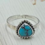 Egyptian Turquoise Size US 9 925 Sterling Silver Ring (RS25-125)