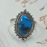 Egyptian Turquoise Size US 7 925 Sterling Silver Ring (RS25-14)