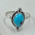 Egyptian Turquoise Size US 6 925 Sterling Silver Ring (RS25-210)