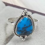 Egyptian Turquoise Size US 6 925 Sterling Silver Ring (RS25-211)