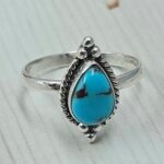 Egyptian Turquoise Size US 7 925 Sterling Silver Ring (RS25-209)