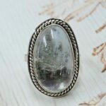 Garden Quartz Size US 7 925 Sterling Silver Ring (REXT68-475)
