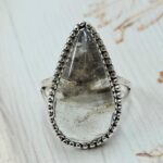 Garden Quartz Size US 7 925 Sterling Silver Ring (REXT68-476)