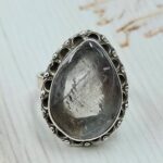 Garden Quartz Size US 7 925 Sterling Silver Ring (REXT68-478)