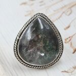 Garden Quartz Size US 9 925 Sterling Silver Ring (REXT68-488)