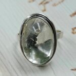 Garden Quartz Size US 8 925 Sterling Silver Ring (REXT68-484)