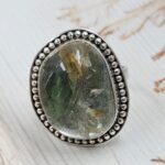 Garden Quartz Size US 10 925 Sterling Silver Ring (REXT68-492)