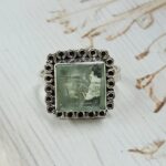 Green Fluorite Size US 9 925 Sterling Silver Ring (REXT112-232)
