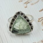 Green Fluorite Size US 9 925 Sterling Silver Ring (REXT112-238)