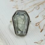 Green Fluorite Size US 9 925 Sterling Silver Ring (REXT112-233)