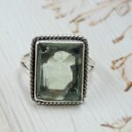 Green Fluorite Size US 10 925 Sterling Silver Ring (REXT112-239)