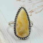Australian Crazy Lace Agate Size US 10 925 Sterling Silver Ring (REXT54-152)