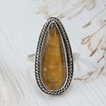 Tiger's Eye Size US 10 925 Sterling Silver Ring (REXT54-151)