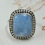 Blue Opal Size US 9 925 Sterling Silver Ring (REXT55-569)