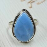 Blue Opal Size US 7 925 Sterling Silver Ring (REXT55-553)