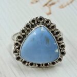 Blue Opal Size US 7 925 Sterling Silver Ring (REXT55-559)