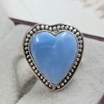 Blue Opal Size US 7 925 Sterling Silver Ring (REXT55-557)