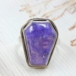 Purple Rainbow Moonstone Size US 8 925 Sterling Silver Ring (REXT111-58)