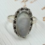 Black Mother Of Pearl Size US 9 925 Sterling Silver Ring (REXT68-499)