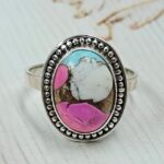 Cotton Candy Turquoise Size US 9 925 Sterling Silver Ring (REXT55-547)
