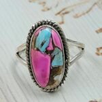 Cotton Candy Turquoise Size US 10 925 Sterling Silver Ring (REXT55-548)