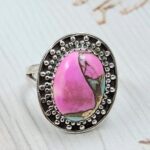 Cotton Candy Turquoise Size US 7 925 Sterling Silver Ring (REXT55-538)