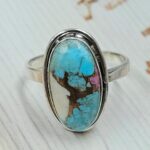 Cotton Candy Turquoise Size US 10 925 Sterling Silver Ring (REXT55-551)