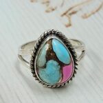 Cotton Candy Turquoise Size US 7 925 Sterling Silver Ring (REXT55-533)