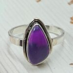 Purple Copper Turquoise Size US 9 925 Sterling Silver Ring (REXT43-193)