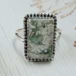 Serpentine Size US 10 925 Sterling Silver Ring (REXT54-532)
