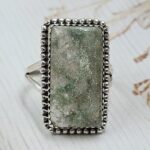 Serpentine Size US 9 925 Sterling Silver Ring (REXT54-527)