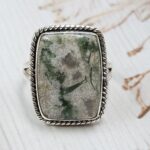 Serpentine Size US 8 925 Sterling Silver Ring (REXT54-512)