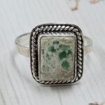 Serpentine Size US 10 925 Sterling Silver Ring (REXT54-530)
