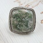 Serpentine Size US 8 925 Sterling Silver Ring (REXT54-516)