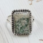 Serpentine Size US 7 925 Sterling Silver Ring (REXT54-511)