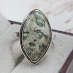 Serpentine Size US 10 925 Sterling Silver Ring (REXT54-533)