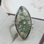 Serpentine Size US 8 925 Sterling Silver Ring (REXT54-515)