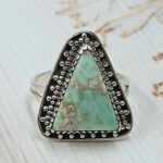 Variscite Size US 10 925 Sterling Silver Ring (REXT54-136)