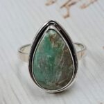 Variscite Size US 8 925 Sterling Silver Ring (REXT54-138)