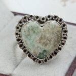 Serpentine Size US 10 925 Sterling Silver Ring (REXT54-534)