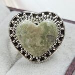 Serpentine Size US 9 925 Sterling Silver Ring (REXT54-524)