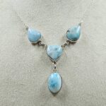 Larimar 925 Sterling Silver Necklace (RS104-500)