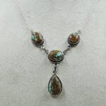 Mine 8 Turquoise 925 Sterling Silver Necklace (RS103-332)